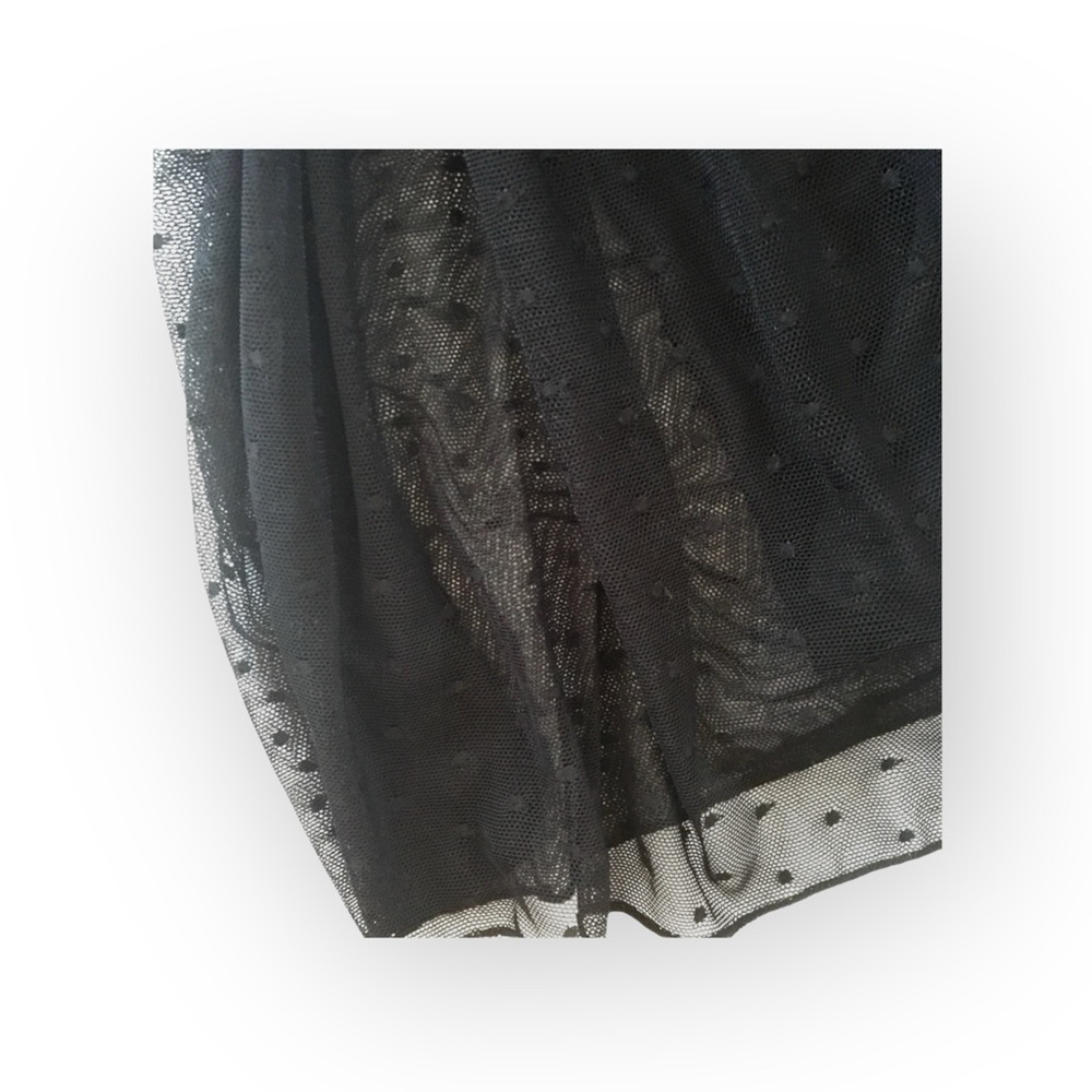 new LF Millau ๏ Floaty Net Maxi Skirt ๏ Polka Dot Lace Overlay ๏ Black ๏ XS - Picture 5 of 11